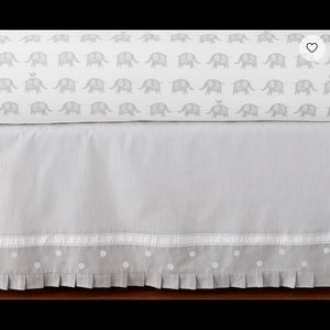 Organic Taylor Crib Skirt Pottery Barn Kids